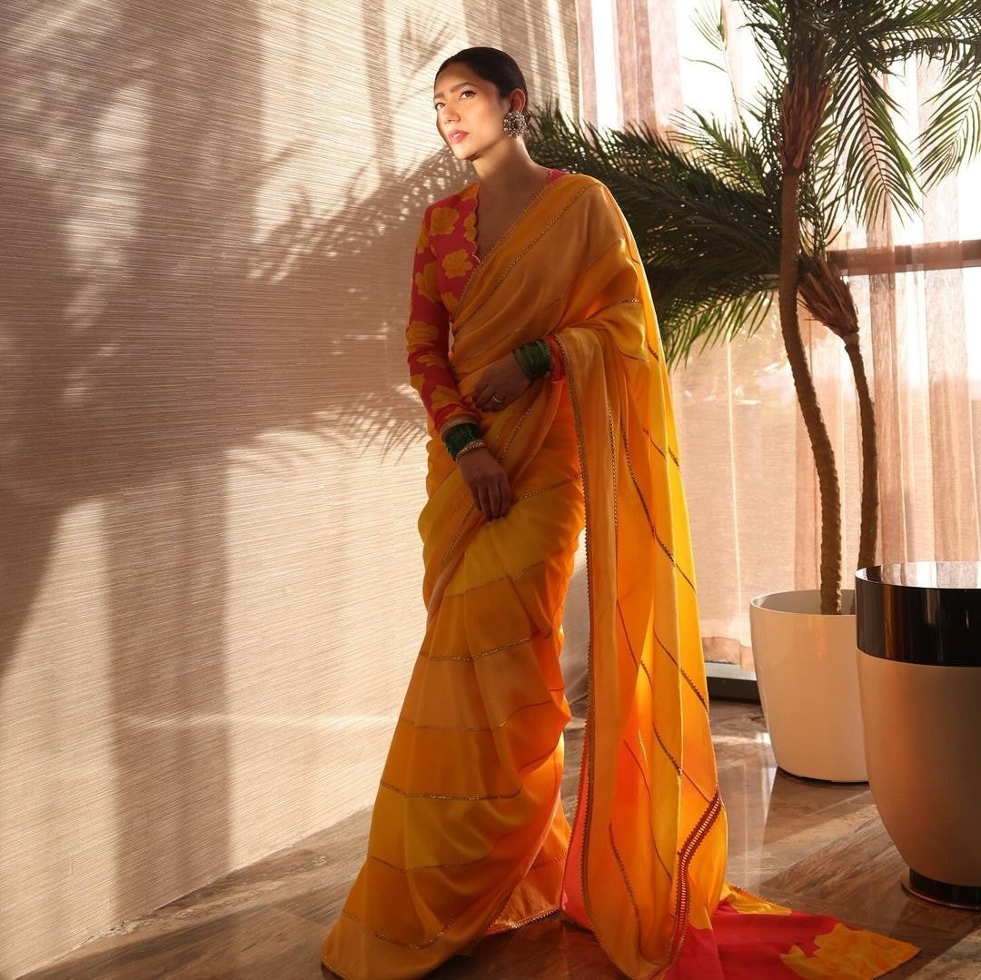 Mahira Khan in Rs 32k Masaba Gupta saree looks like a ray of sunshine for  Dubai event - India Today