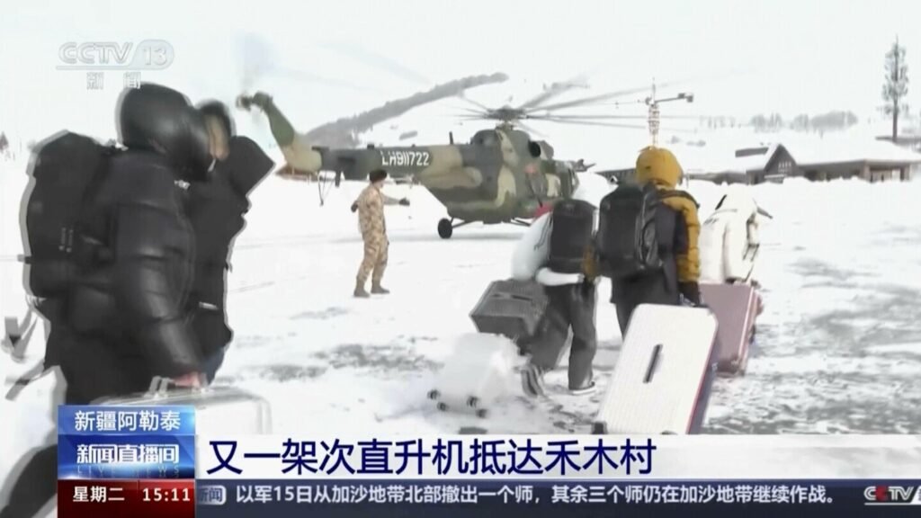 Evacuation underway for stranded tourists after multiple avalanches trap 1,000 people in China