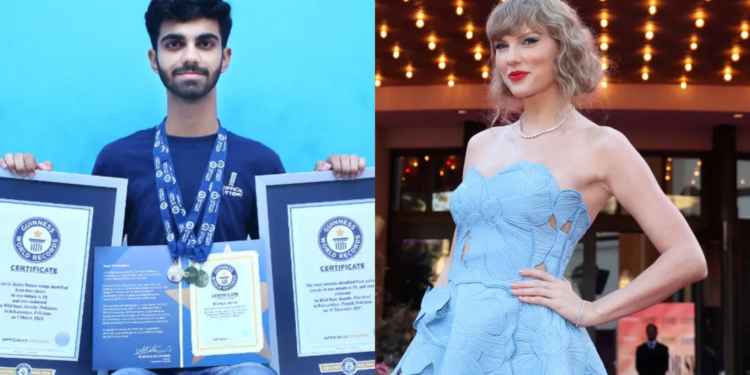 Pakistani fan sets Guinness World Record, identifies 34 Taylor Swift songs in one minute