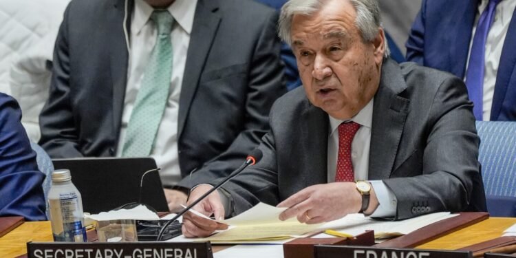 UN chief warns that Israel’s rejection of a two-state solution threatens global peace