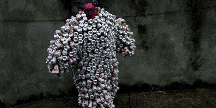 Brazil’s aluminum can street party brings joy, and a green message, to revelers