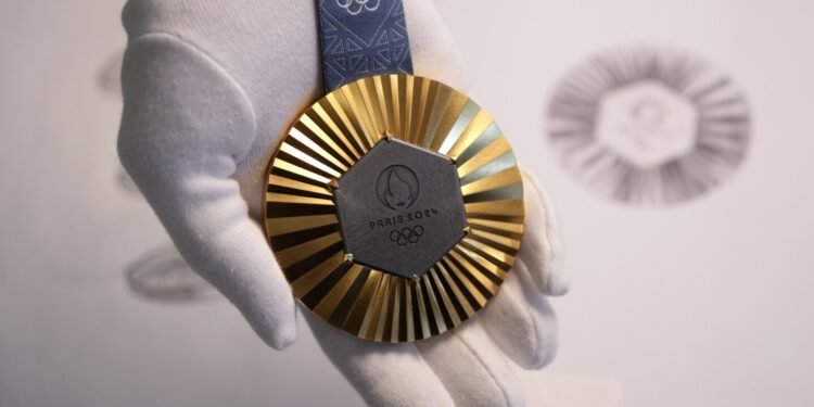 The Paris Olympics medals are made with pieces of the Eiffel Tower