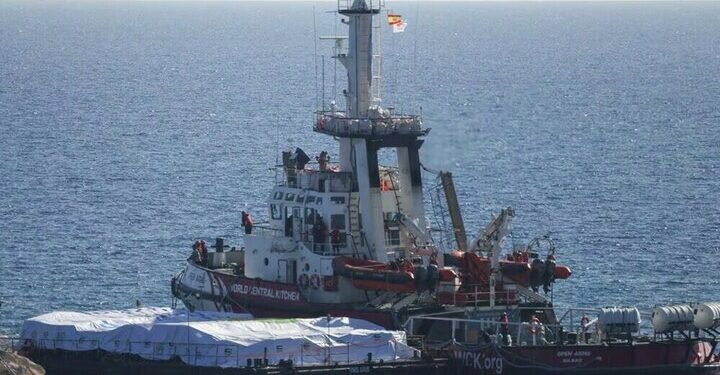 First aid vessel leaves Cyprus for war-torn Gaza