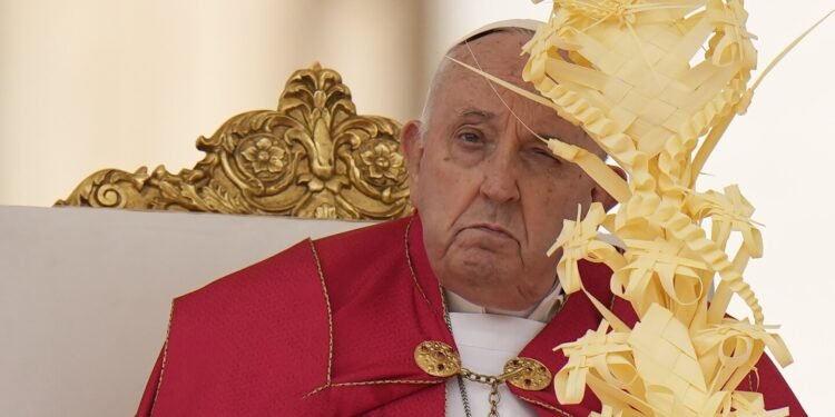 Pope Francis skips Palm Sunday homily at start of busy Holy Week that will test his health