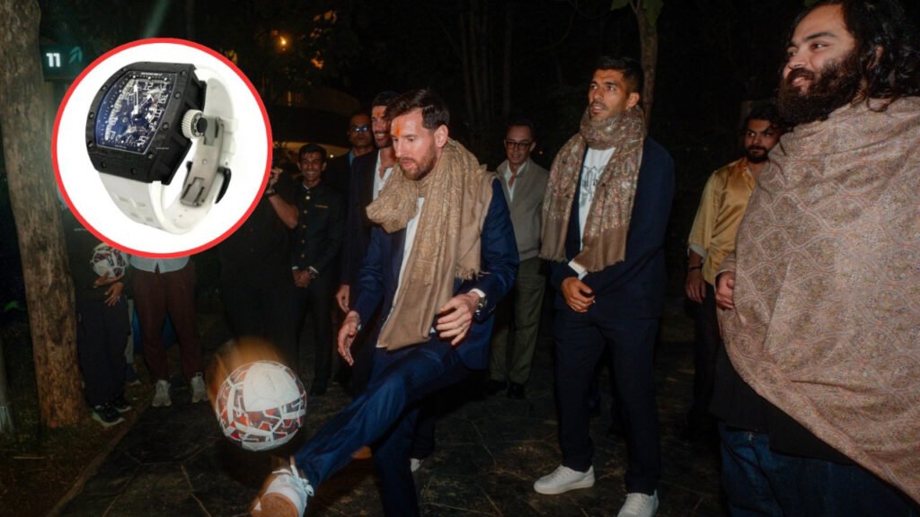 Ambani Gifts Messi a Million-Dollar Watch in India Ambani Gifts Lionel Messi Million-Dollar Watch During India Visit