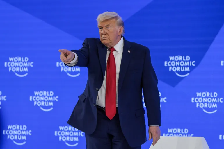 ‘I won’t use force’ on Greenland, Trump tells Davos as he doubles down on US control