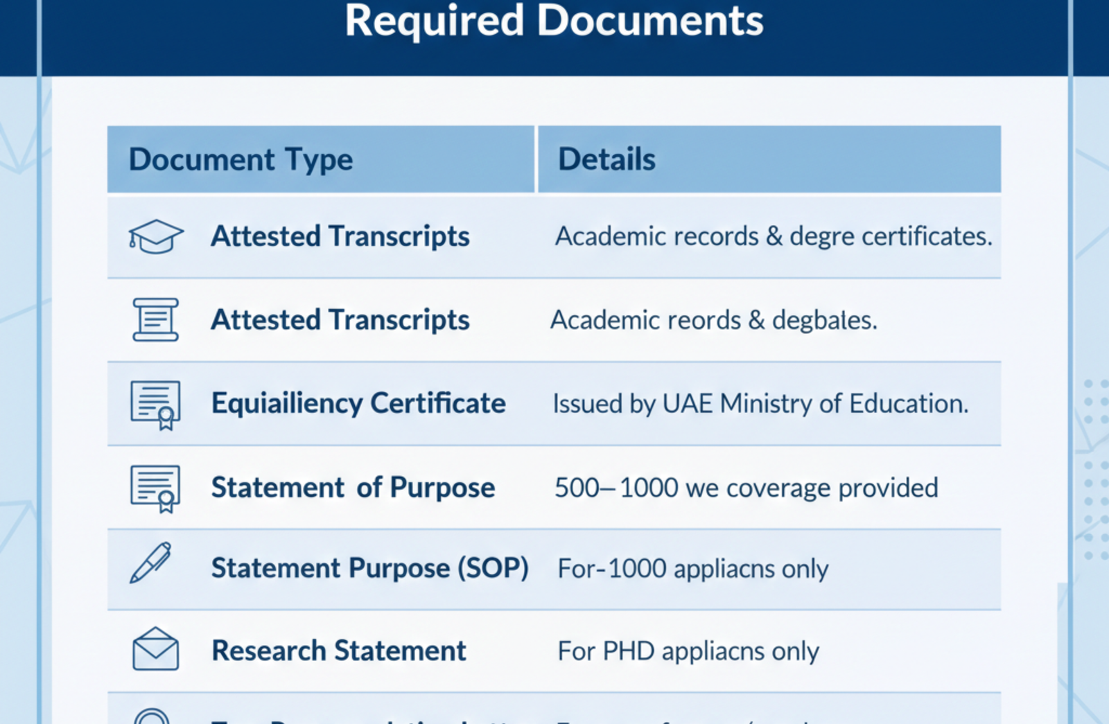 Required Documents