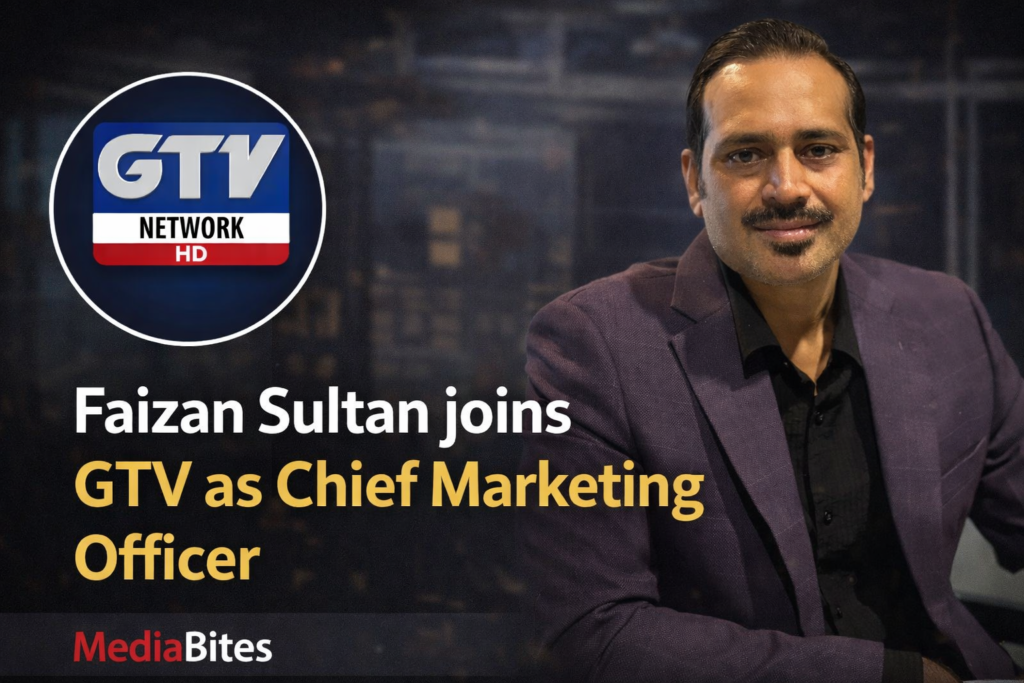 Faizan Sultan joins GTV as Chief Marketing Officer