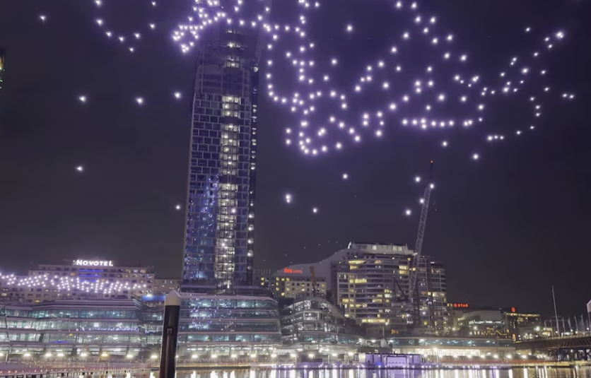 Nearly 90 drones crash into Sydney Harbour after technical glitch during light festival
