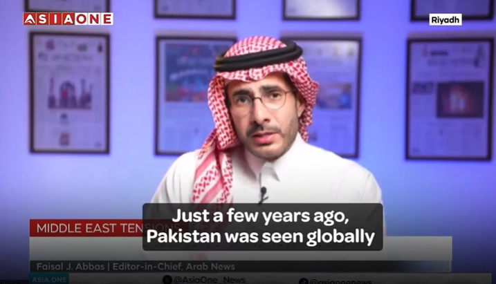 Arab News Editor, Faisal J. Abbas, hails Pakistan’s ‘Golden Era’ with Saudi Arabia, calls transformation ‘Phenomenal’