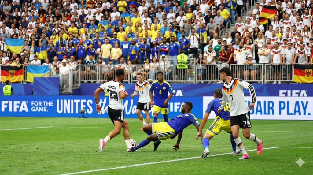 Did World Cup Underdogs Shock Football Giants? Drama Unfolds Everywhere! Players competing on soccer field