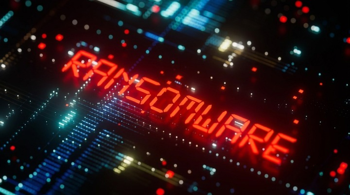New AI Study Sparks Fear as Ransomware Attacks Become More Automated Glowing red ransomware digital text