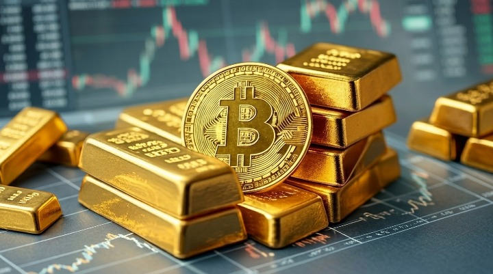 Gold Surges to Rs. 437,000 Per Tola: Are Bigger Market Moves Ahead for Pakistan? Gold Bitcoin On Bullion Bars