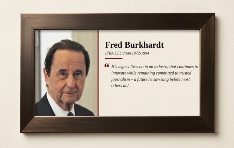 Dr. Friedrich Burkhardt, visionary who transformed global newspaper industry, dies at 97