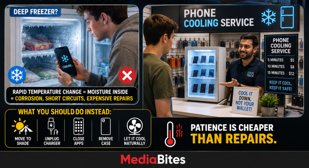 It’s hot out there, but please stop putting your warm phones in the fridge