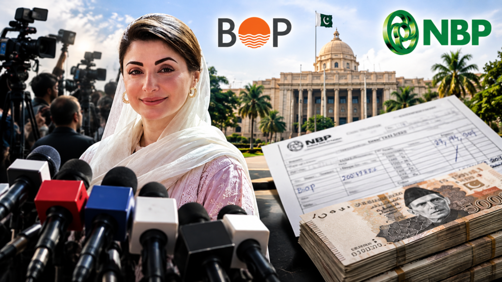 CM Punjab Maryam Nawaz submits Rs 27.2 million to NBP via Bank of Punjab for London jet expenses