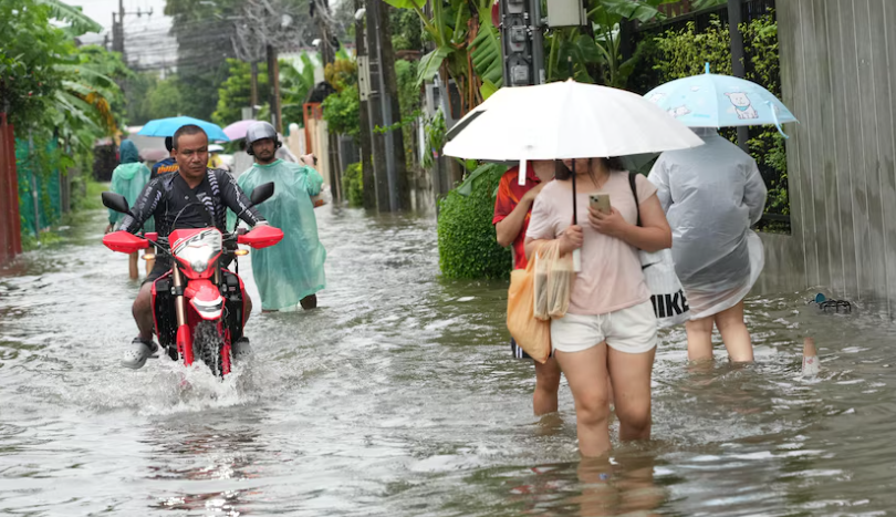Heavy rain floods homes and roads as Bangkok declared disaster zone
